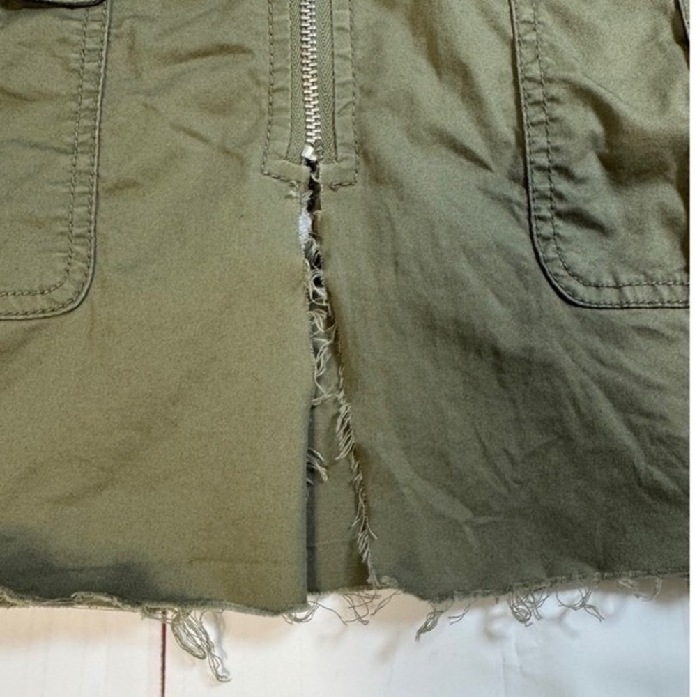 Michael Kors Olive Green Military Style Cardigan/Jacket / 3/4 Sleeves / Size L - Picture 5 of 8